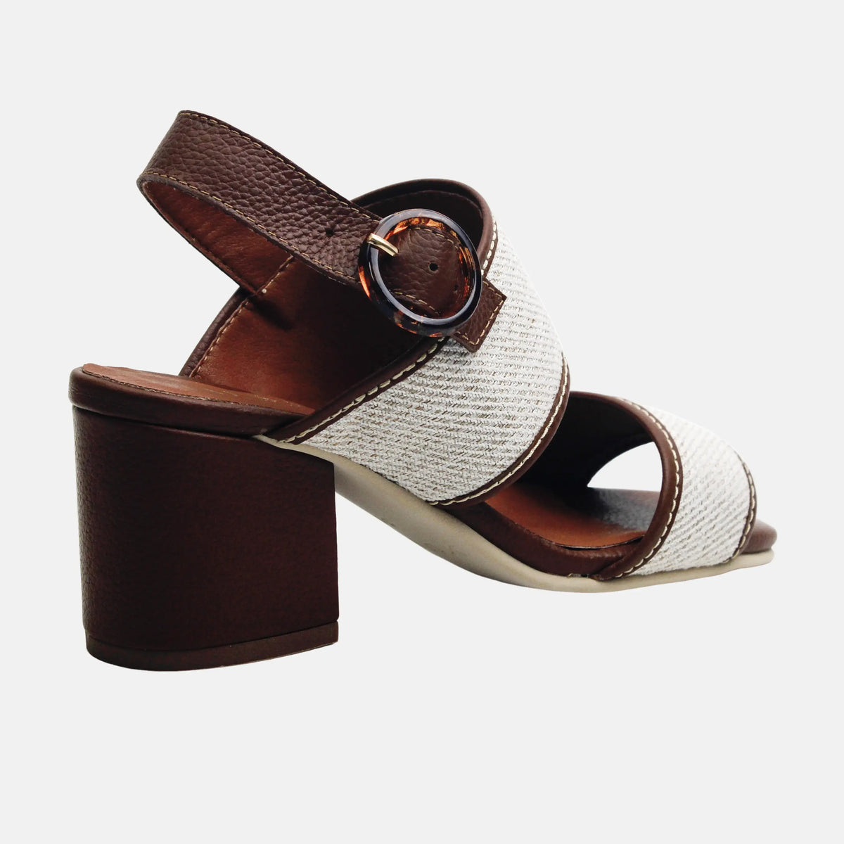 Sandalia tacon ilan de sintético para mujer - Miel