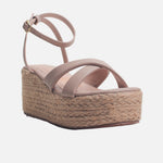 Sandalia plataforma luma de sintético para mujer - Beige