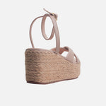 Sandalia plataforma luma de sintético para mujer - Beige