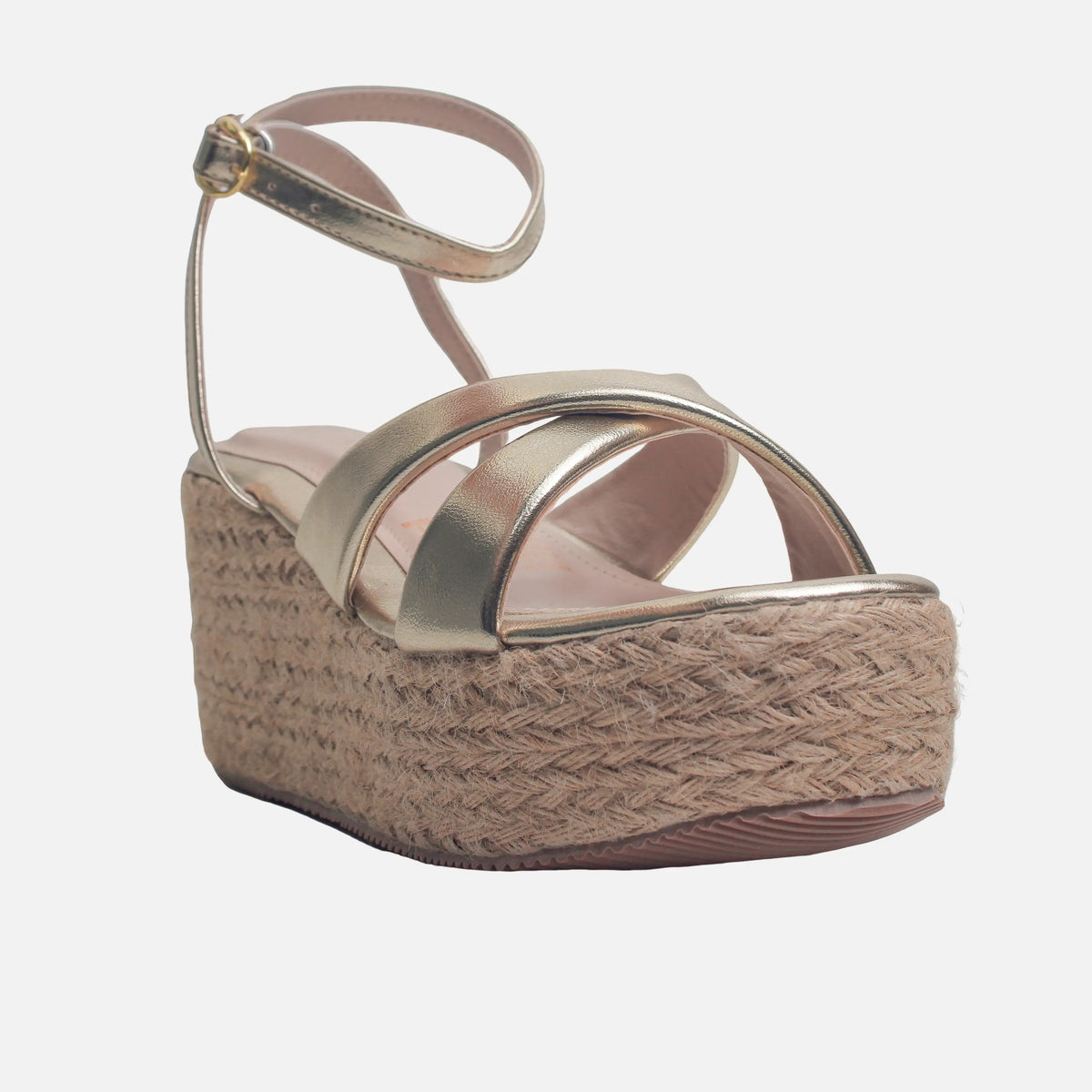 Sandalia plataforma luma de sintético para mujer - Oro