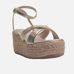 Sandalia plataforma luma de sintético para mujer - Oro