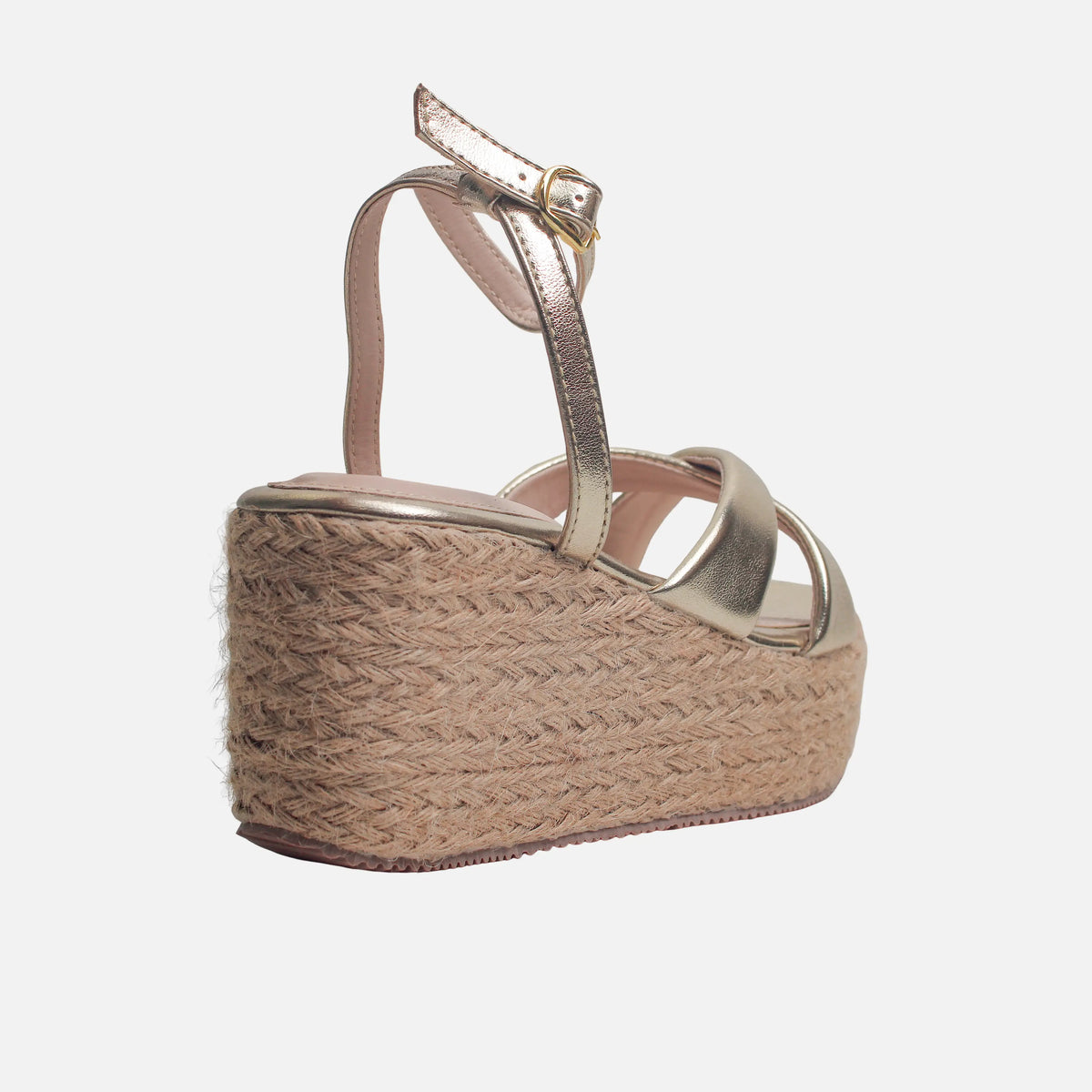 Sandalia plataforma luma de sintético para mujer - Oro