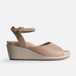 Sandalia plataforma floris de sintético para mujer - Nude