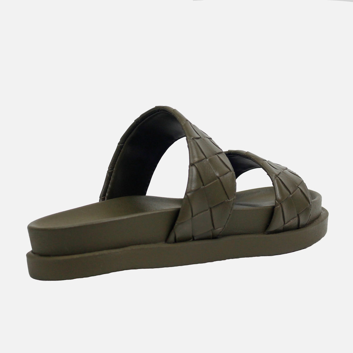 Sandalia flatform lilasis de sintético para mujer - Verde