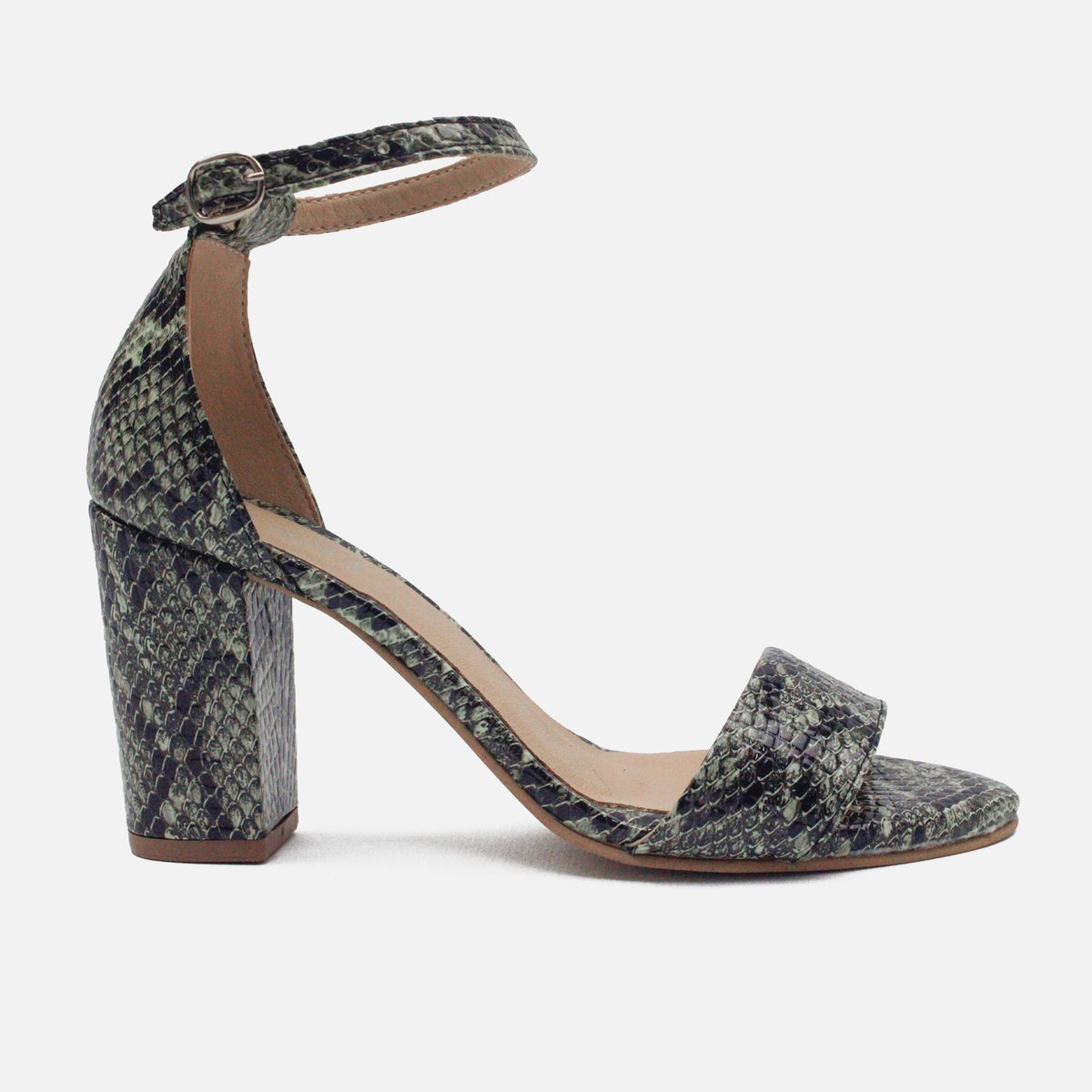 Sandalia tacon zia de sintético para mujer - Menta