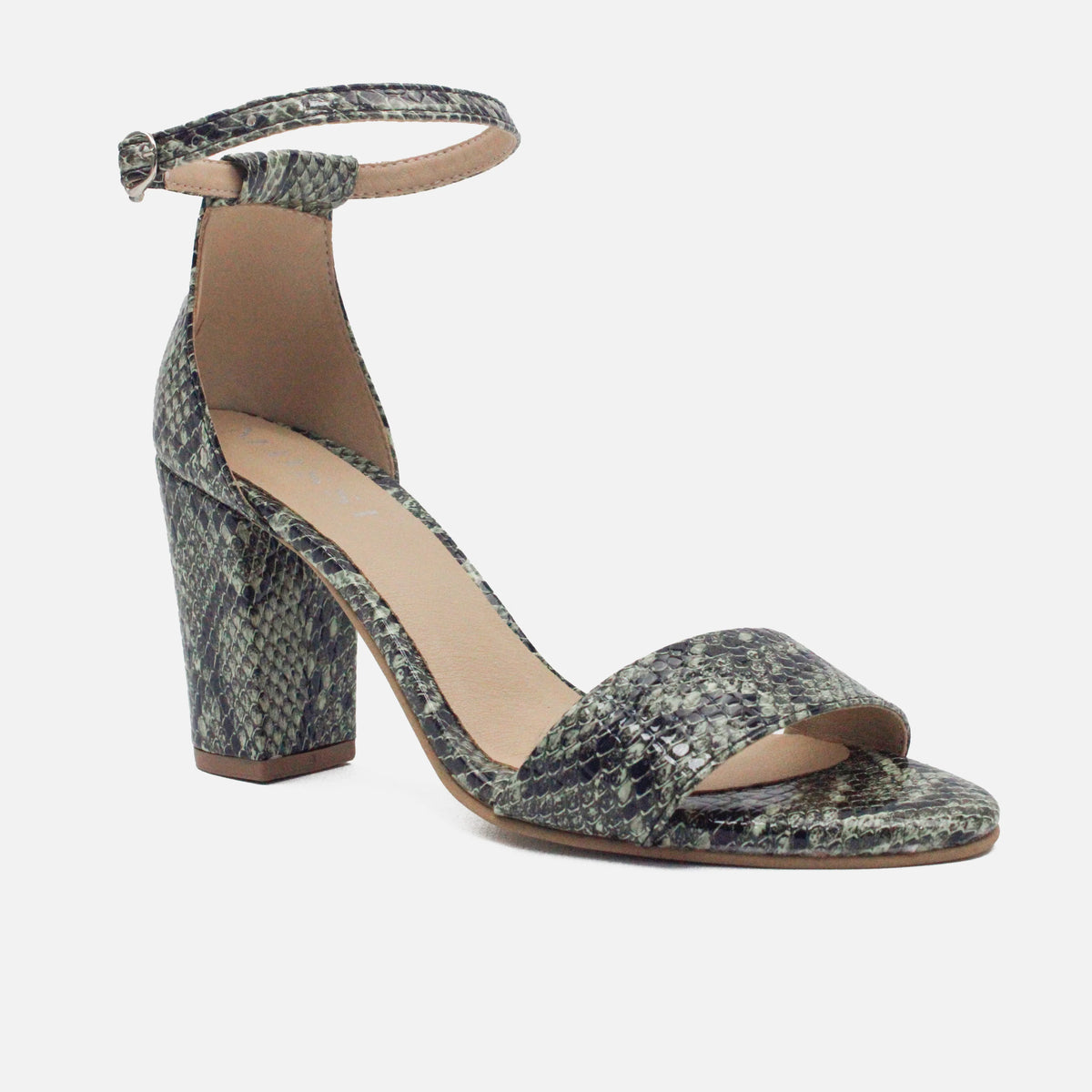 Sandalia tacon zia de sintético para mujer - Menta