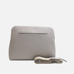 Bolso manos libres arau de cuero para mujer - Gris