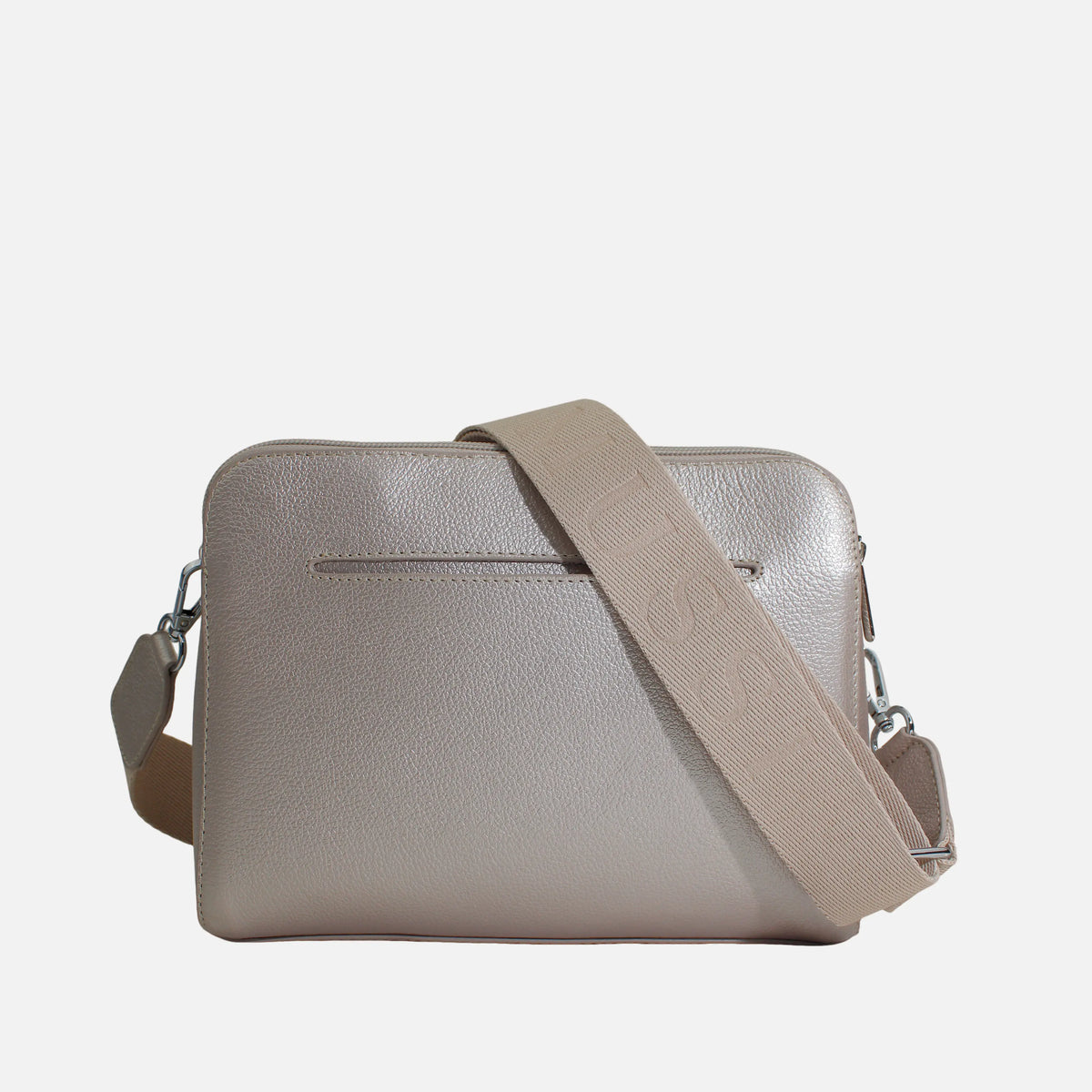 Bolso manos libres arau de cuero para mujer - Oro