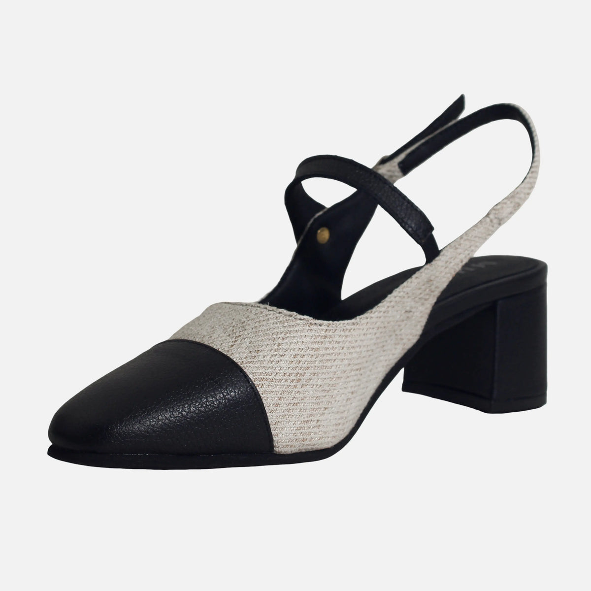 Tacones marilyn de cuero para mujer - Negro