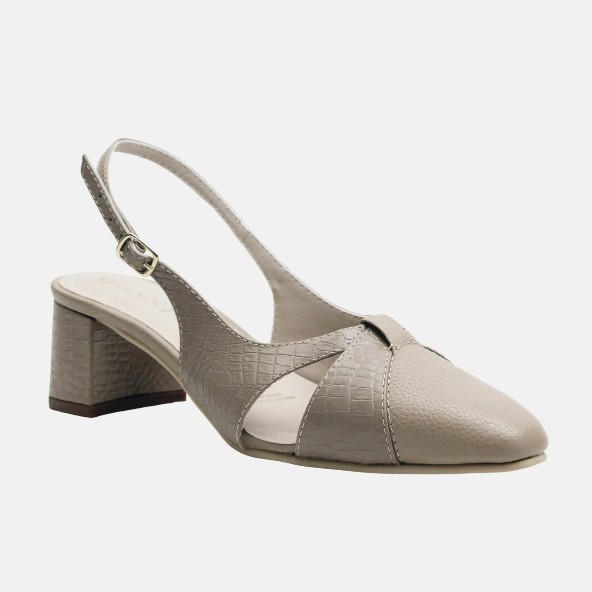 Tacones willow de cuero para mujer - Taupe