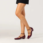 Tacones simona de sintético para mujer - Vino