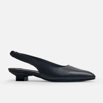Tacones serena de cuero para mujer - Negro