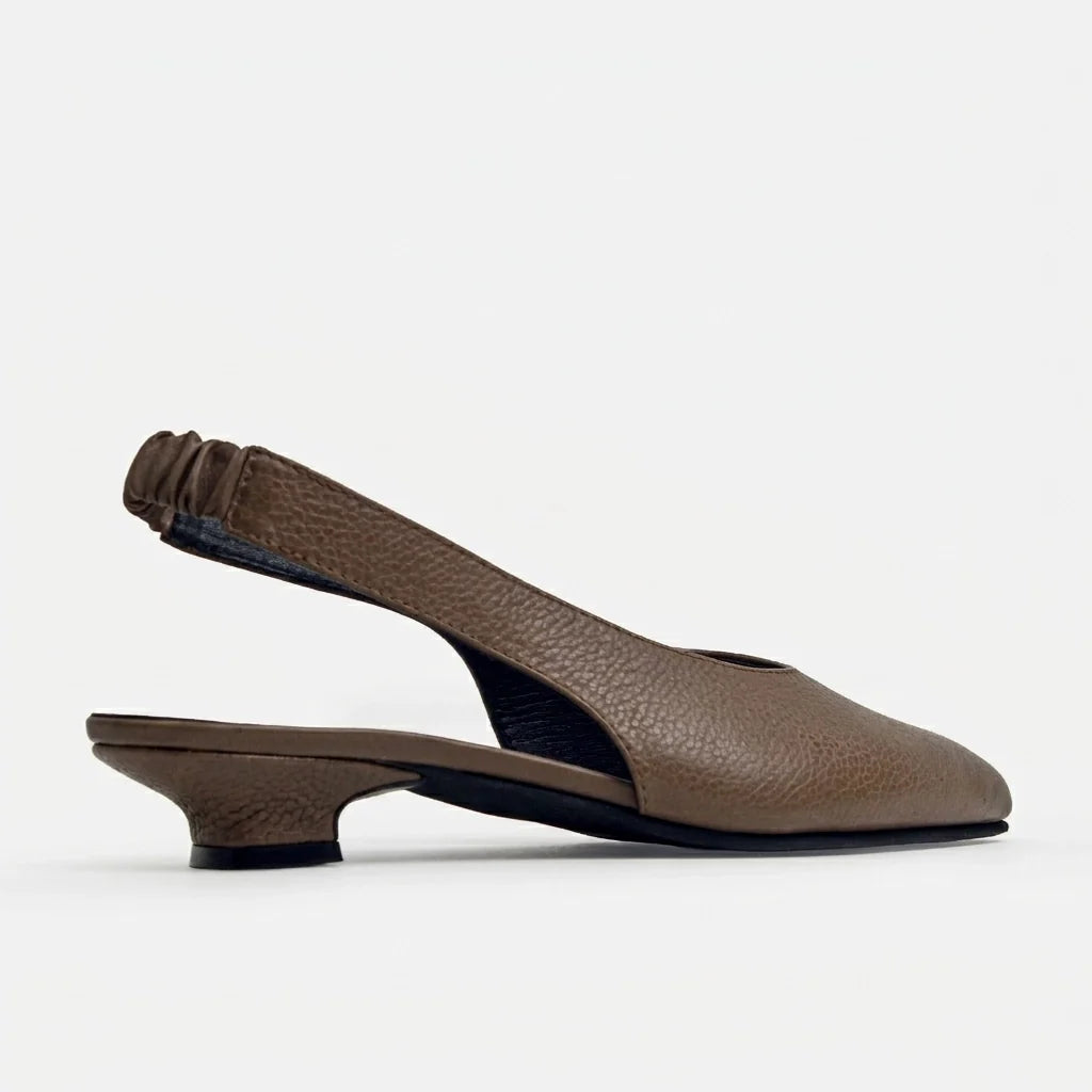 Tacones serena de cuero para mujer - Taupe