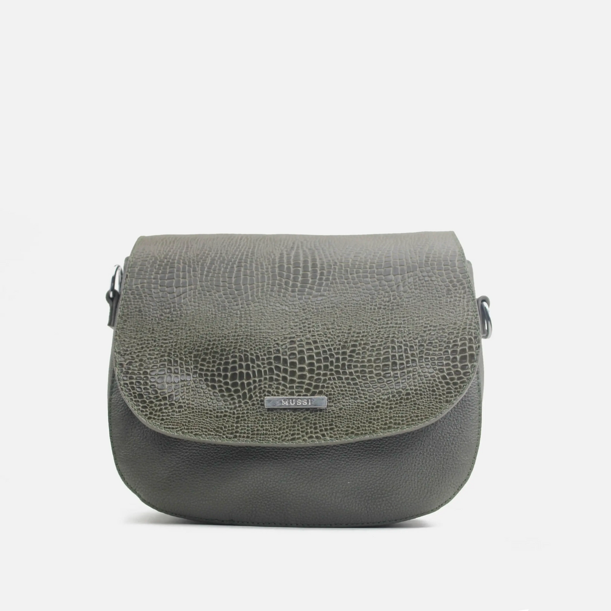 Bolso manos libres ainara de cuero para mujer - Verde
