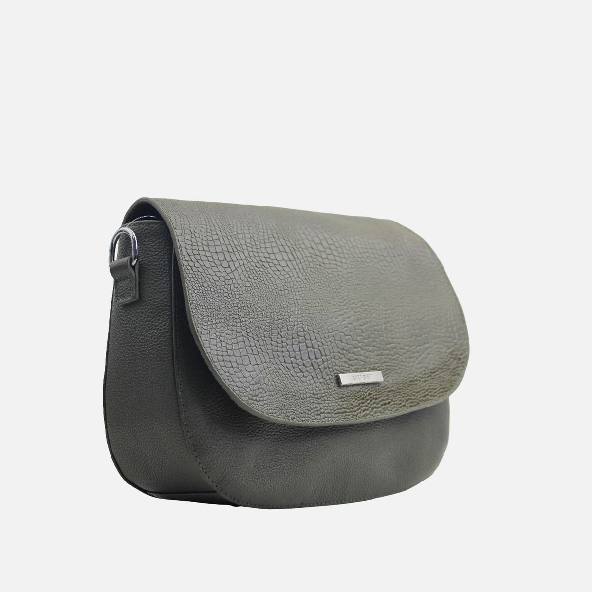 Bolso manos libres ainara de cuero para mujer - Verde