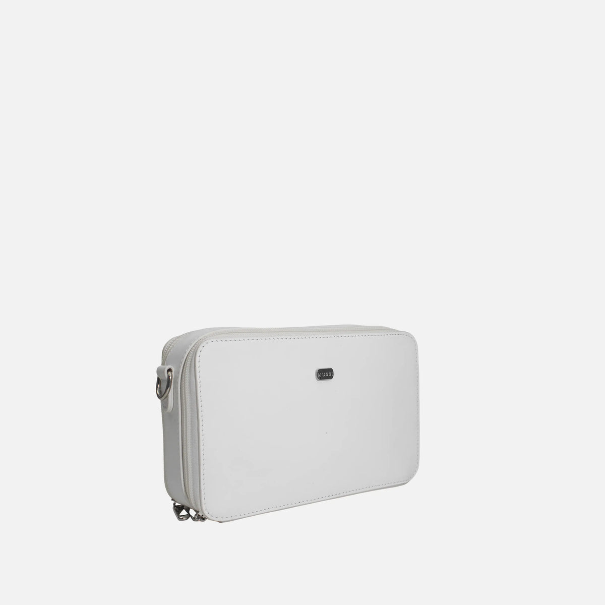 Bolso manos libres garnet de cuero para mujer - Blanco