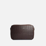 Bolso manos libres garnet de cuero para mujer - Café