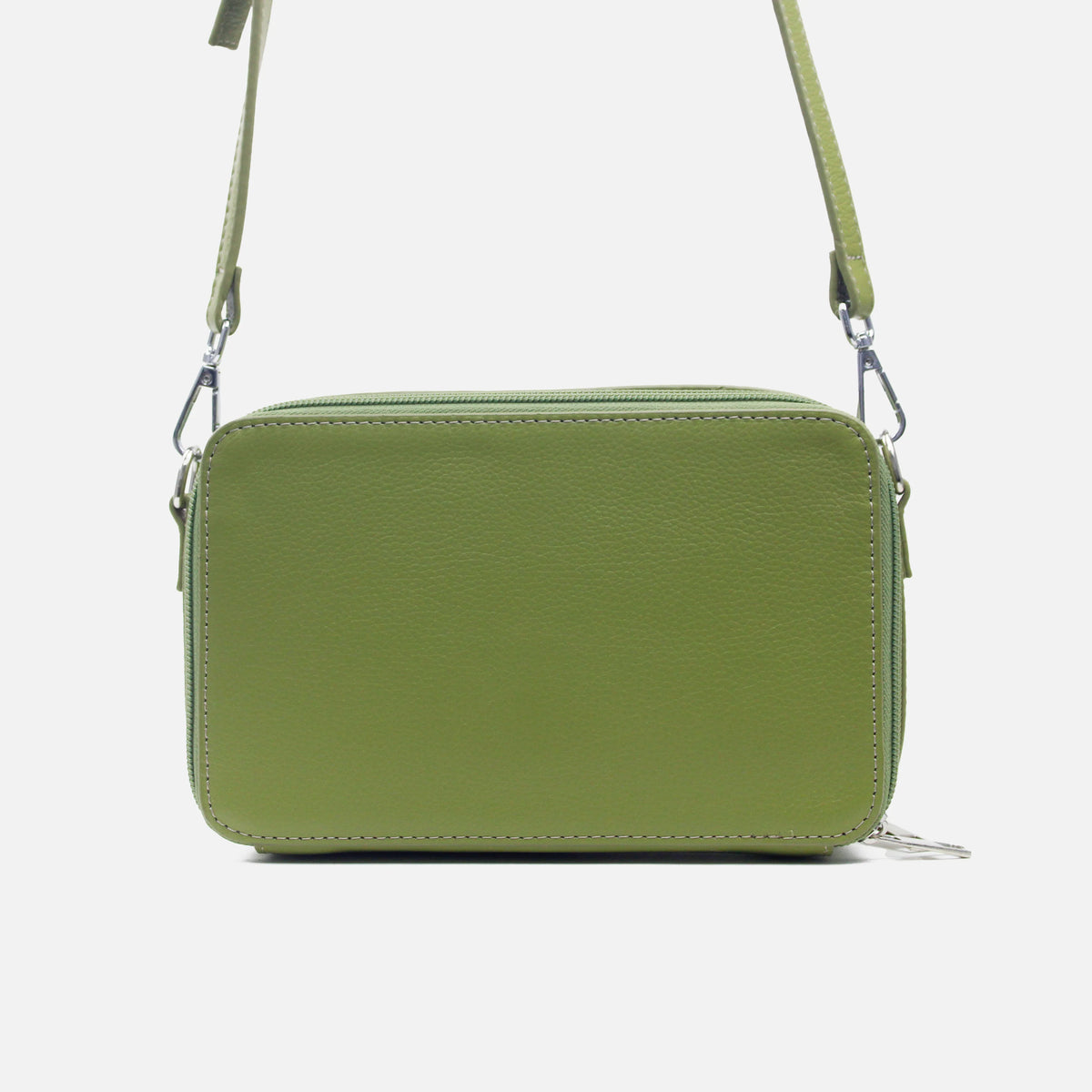 Bolso manos libres garnet de cuero para mujer - Menta