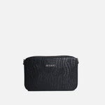 Bolso manos libres garnet de cuero para mujer - Negro