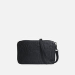 Bolso manos libres garnet de cuero para mujer - Negro