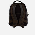Morral gerbera de cuero para hombre - Café