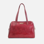 Cartera araiya de cuero para mujer - Vino