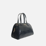 Cartera araiya de cuero para mujer - Negro