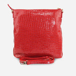 Bolso manos libres lavinia de cuero para mujer - Rojo