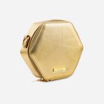 Bolso manos libres duna de cuero para mujer - Oro