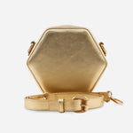 Bolso manos libres duna de cuero para mujer - Oro