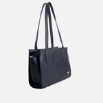 Cartera athanas de cuero para mujer - Negro