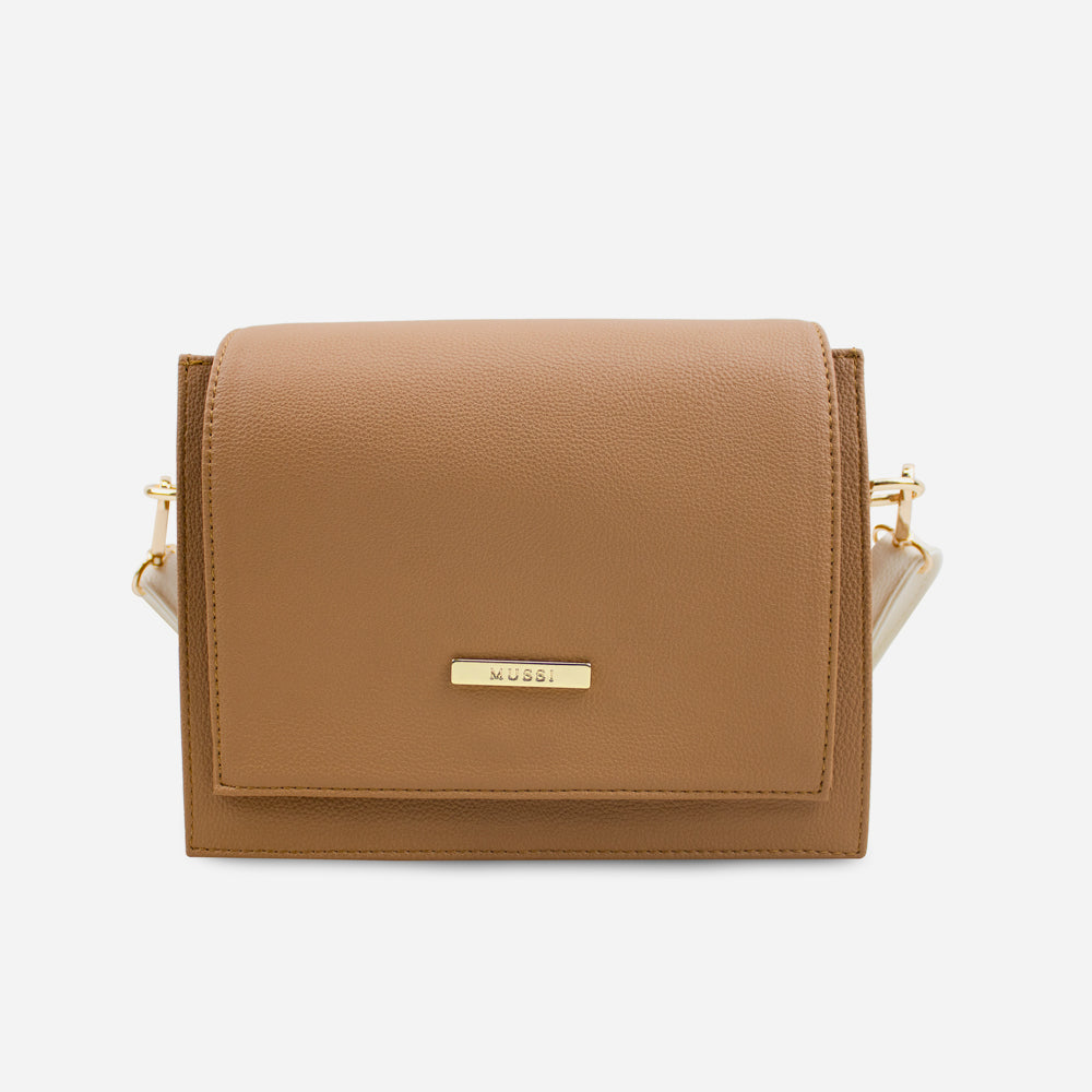 Bolso manos libres dai de sintético para mujer - Almendra