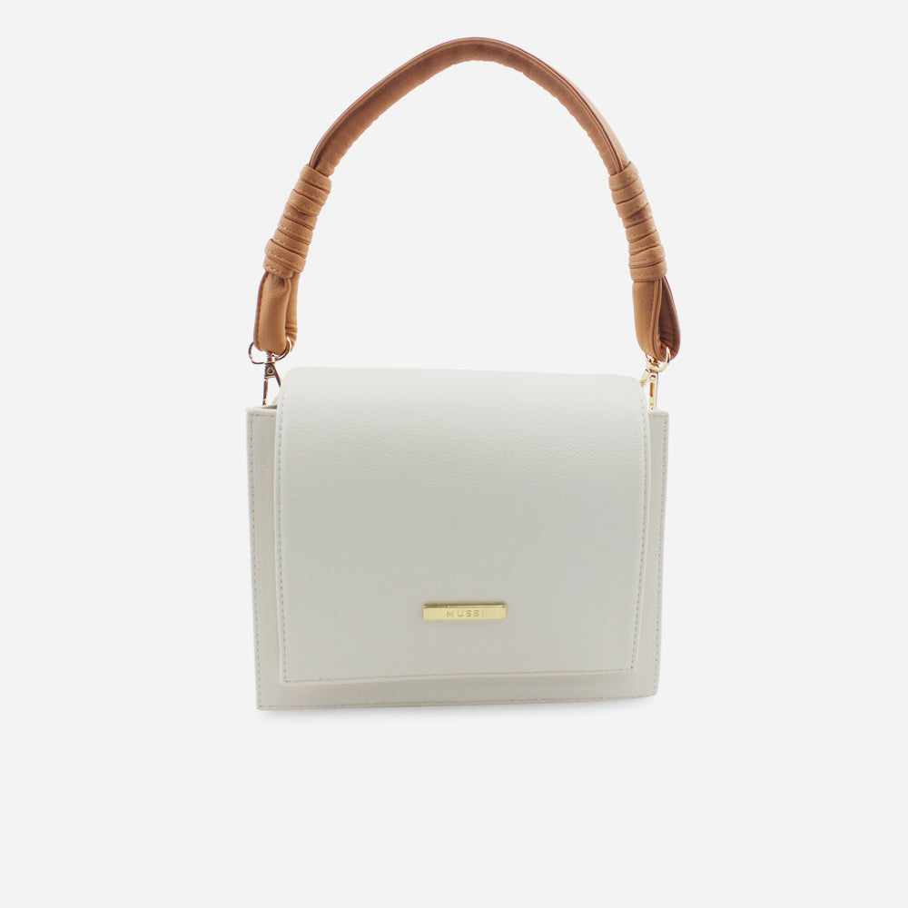 Bolso manos libres dai de sintético para mujer - Hueso