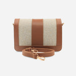 Bolso manos libres alexia de cuero para mujer - Miel