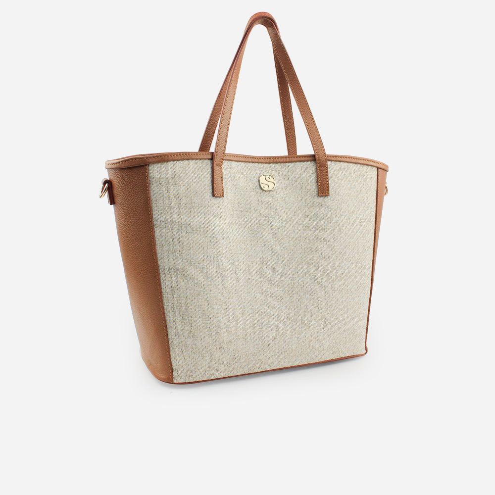 Cartera tilda de textil para mujer - Miel