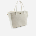 Cartera tilda de cuero para mujer - Hueso