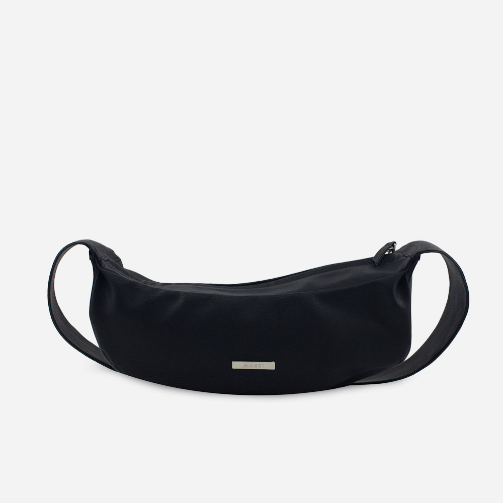 Bolso manos libres violeta de sintético para mujer - Negro