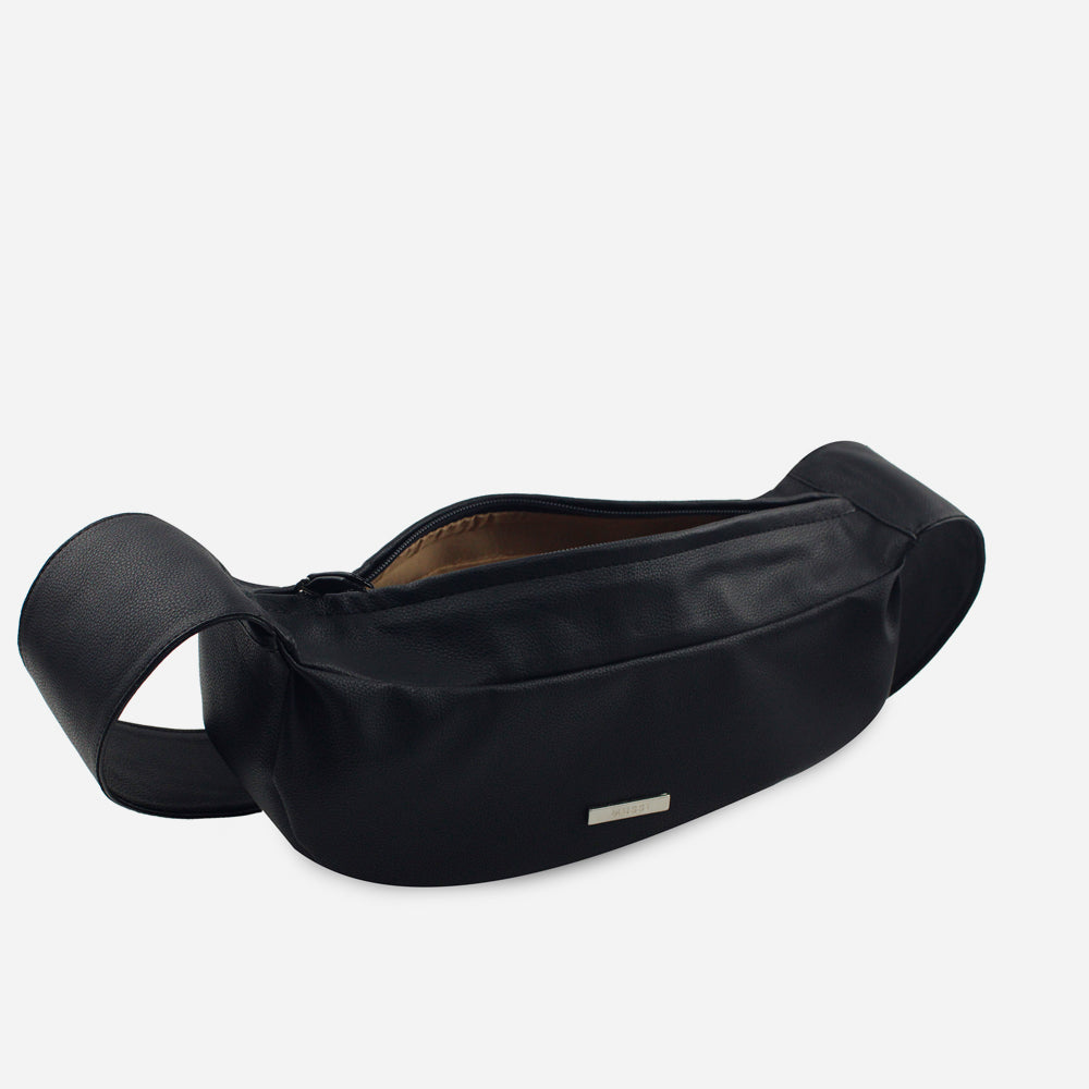 Bolso manos libres violeta de sintético para mujer - Negro