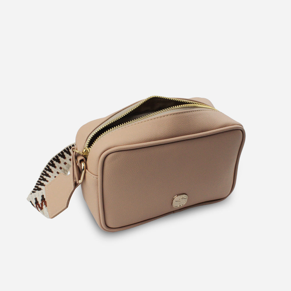 Bolso manos libres senda de sintético para mujer - Almendra