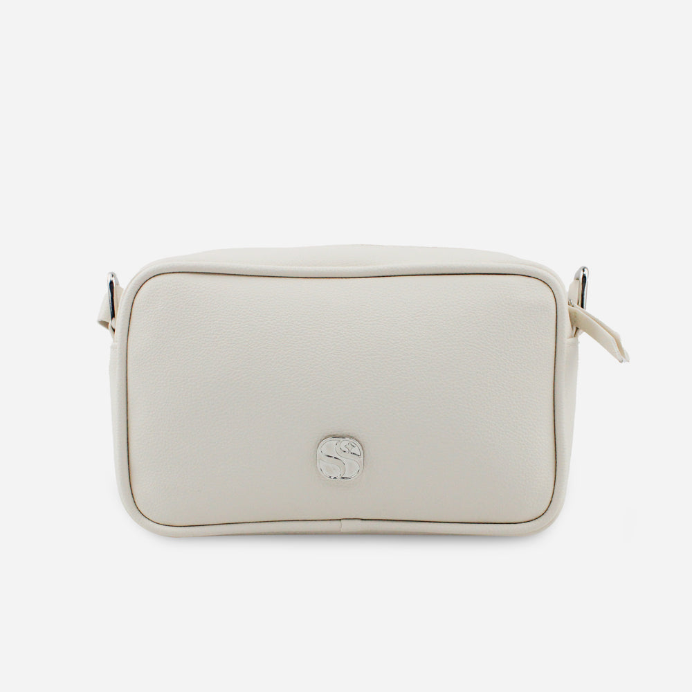 Bolso manos libres senda de sintético para mujer - Hueso