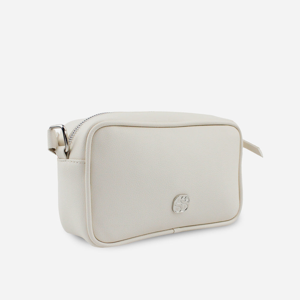 Bolso manos libres senda de sintético para mujer - Hueso