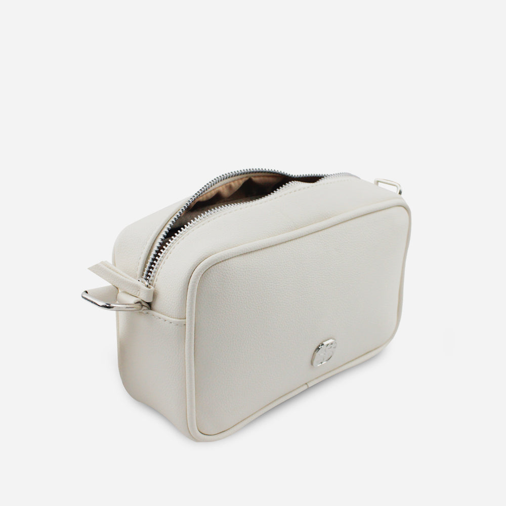 Bolso manos libres senda de sintético para mujer - Hueso