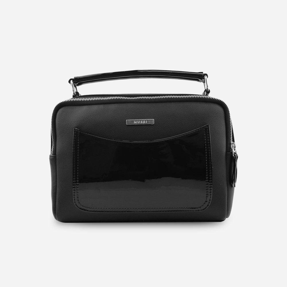 Baul sira de sintético para mujer - Negro