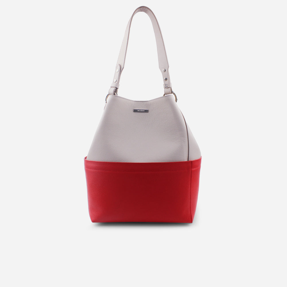 Cartera vivian de cuero para mujer - Rosado