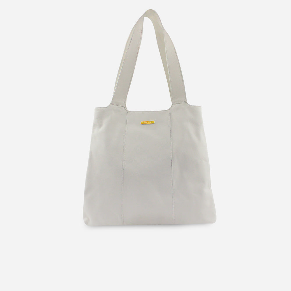 Cartera orlena de cuero para mujer - Hueso