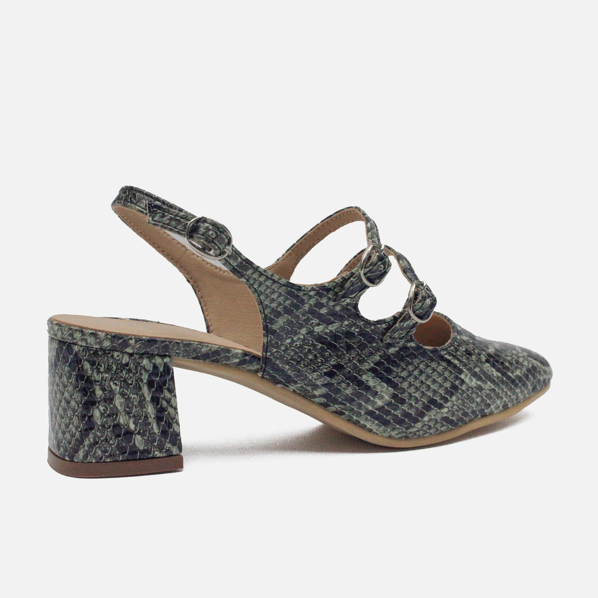 Tacones denim de sintético para mujer - Menta