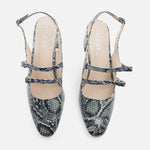 Tacones denim de sintético para mujer - Menta