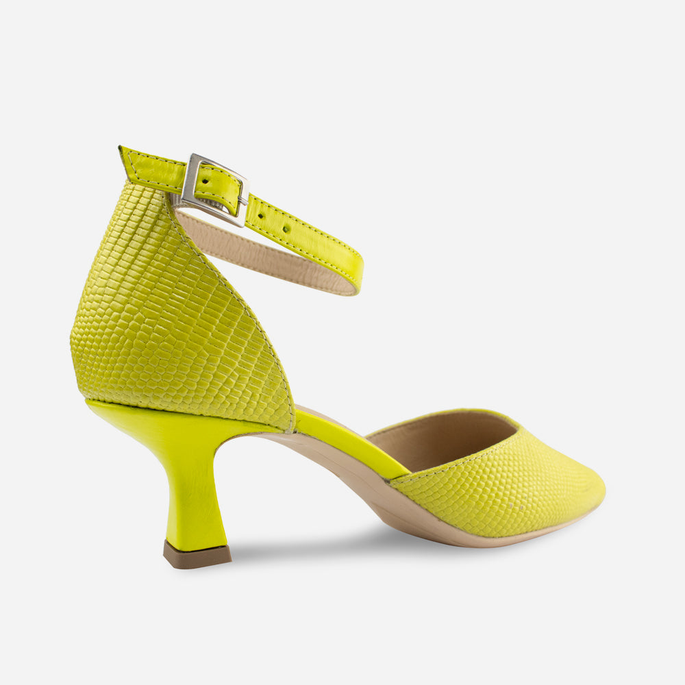Tacones liam de cuero para mujer - Verde