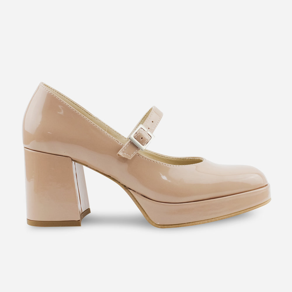 Tacones serena de sintético para mujer - Nude