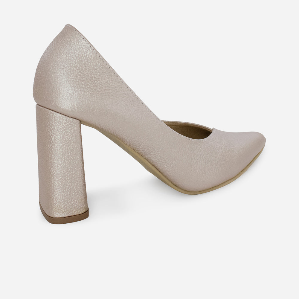 Tacones nayade de cuero para mujer - Cobre
